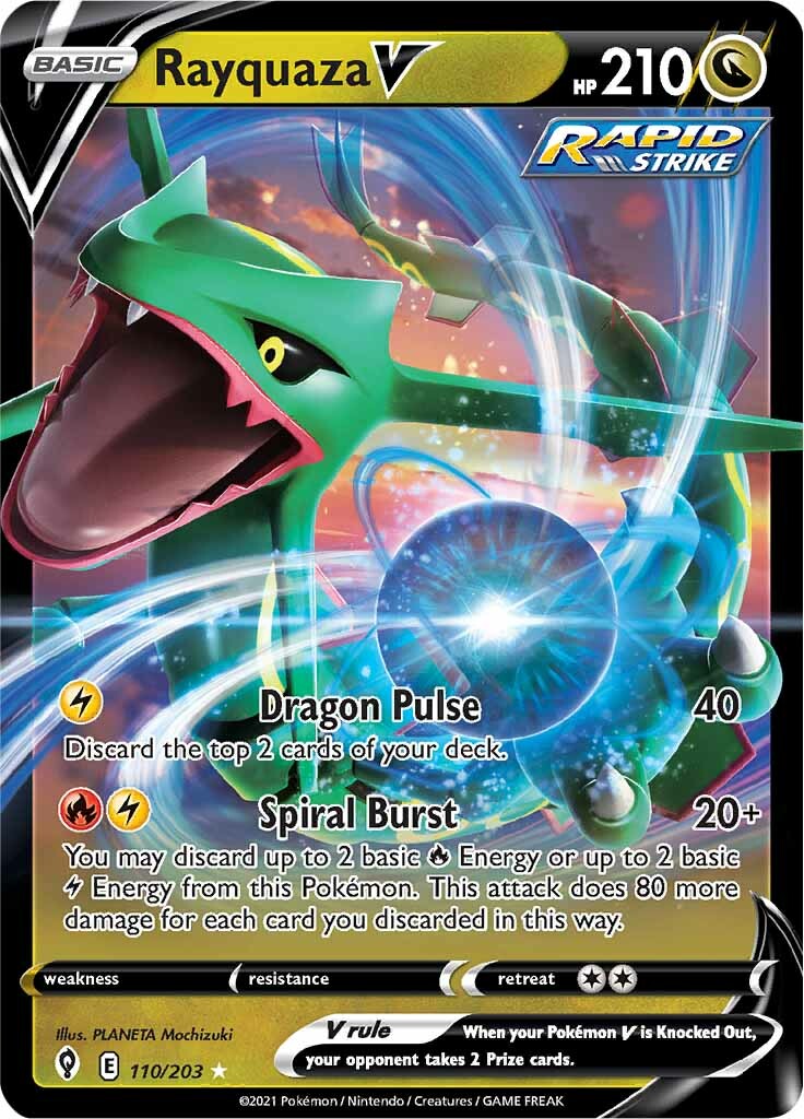 Rayquaza V (110/203) [Sword & Shield: Evolving Skies] | Deep Dive Games St. Marys