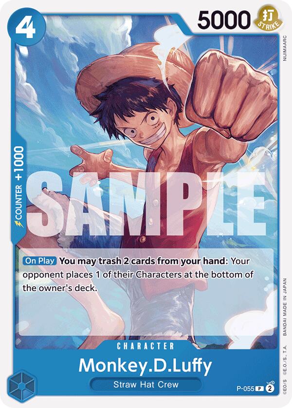 Monkey.D.Luffy (P-055) (Reprint) [Premium Booster -The Best-] | Deep Dive Games St. Marys