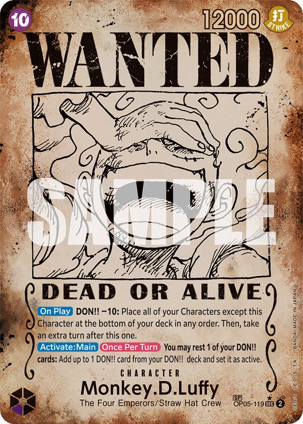 Monkey.D.Luffy (Wanted Poster) [Emperors in the New World] | Deep Dive Games St. Marys