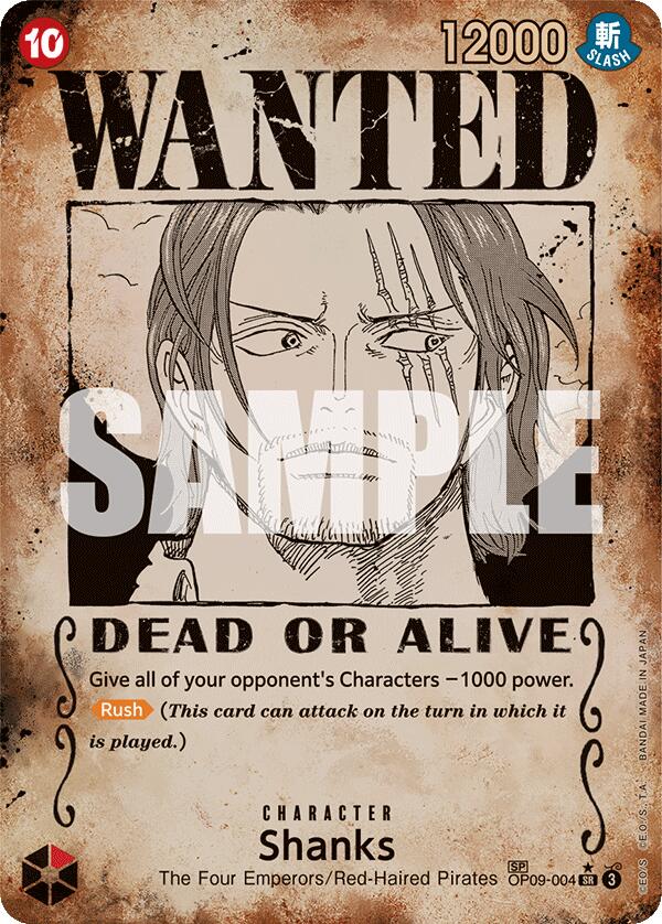 Shanks (Wanted Poster) [Emperors in the New World] | Deep Dive Games St. Marys