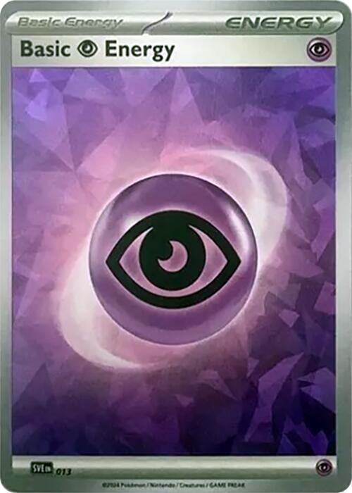 Basic Psychic Energy (013) (Cracked Ice Holo) [Scarlet & Violet: Stellar Crown] | Deep Dive Games St. Marys