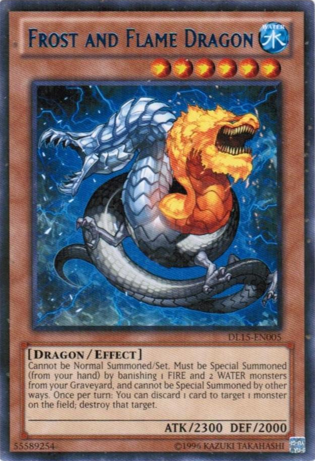 Frost and Flame Dragon (Blue) [DL15-EN005] Rare | Deep Dive Games St. Marys