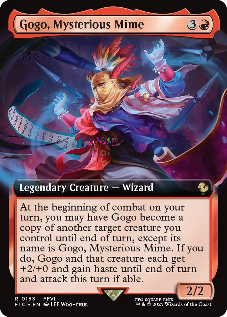 Gogo, Mysterious Mime (Extended Art) [FINAL FANTASY Commander] | Deep Dive Games St. Marys