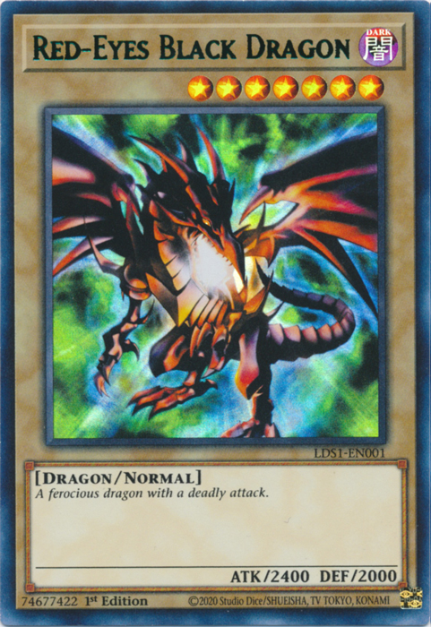 Red-Eyes Black Dragon (Green) [LDS1-EN001] Ultra Rare | Deep Dive Games St. Marys