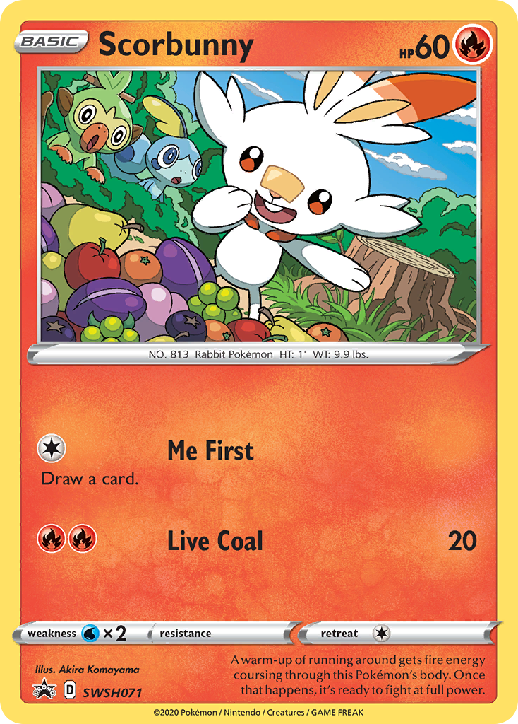 Scorbunny (SWSH071) [Sword & Shield: Black Star Promos] | Deep Dive Games St. Marys