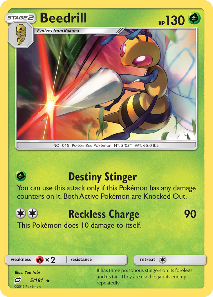 Beedrill (5/181) [Sun & Moon: Team Up] | Deep Dive Games St. Marys