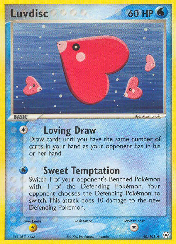 Luvdisc (40/101) [EX: Hidden Legends] | Deep Dive Games St. Marys