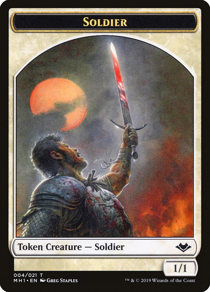 Angel (002) // Soldier (004) Double-Sided Token [Modern Horizons Tokens] | Deep Dive Games St. Marys