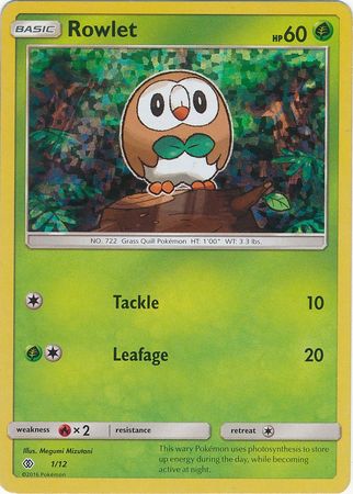 Rowlet (1/12) [McDonald's Promos: 2017 Collection] | Deep Dive Games St. Marys