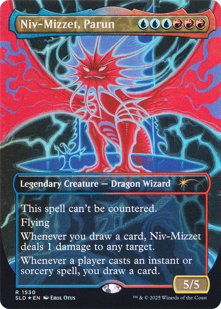 Niv-Mizzet, Parun (Rainbow Foil) [Secret Lair Drop Series] | Deep Dive Games St. Marys