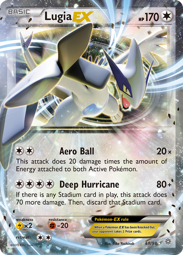 Lugia EX (68/98) [XY: Ancient Origins] | Deep Dive Games St. Marys