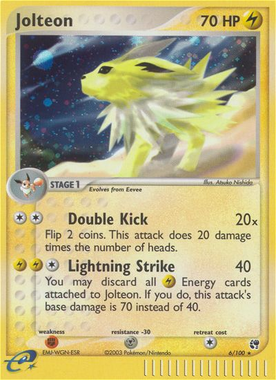 Jolteon (6/100) [EX: Sandstorm] | Deep Dive Games St. Marys