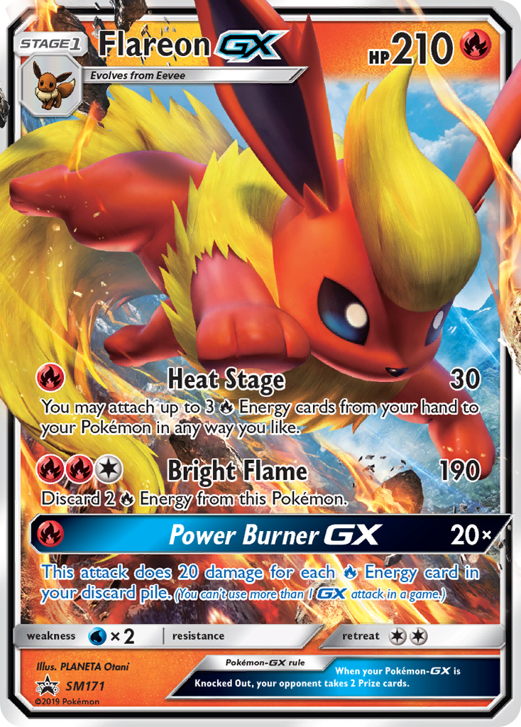 Flareon GX (SM171) [Sun & Moon: Black Star Promos] | Deep Dive Games St. Marys