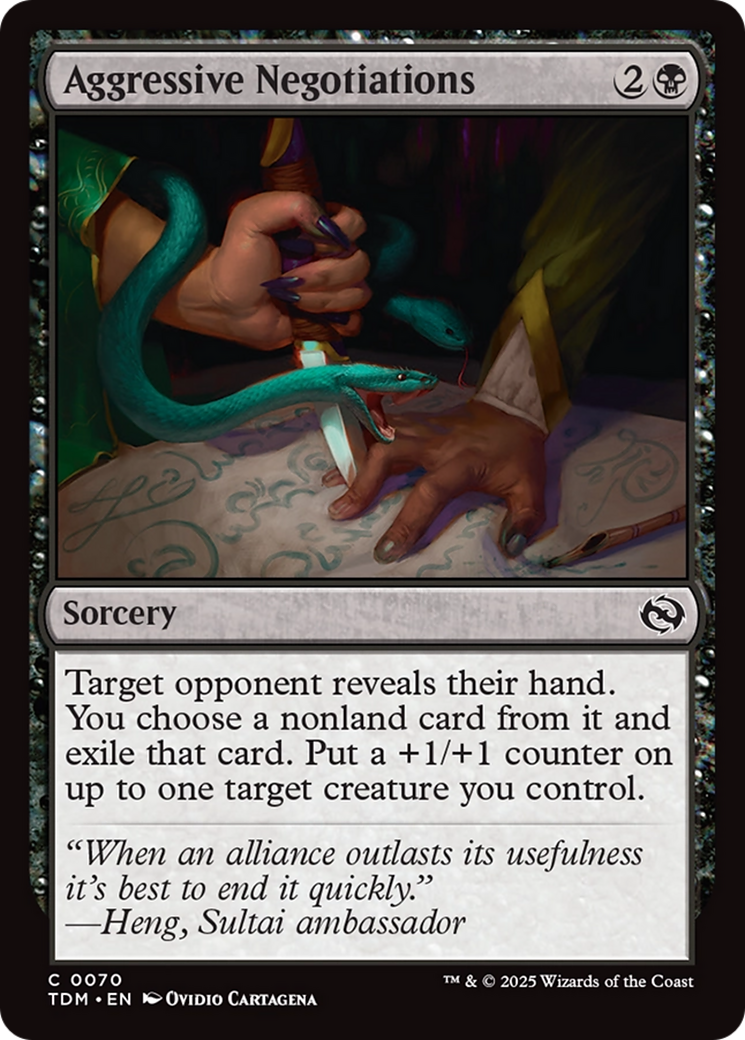 Aggressive Negotiations [Tarkir: Dragonstorm] | Deep Dive Games St. Marys
