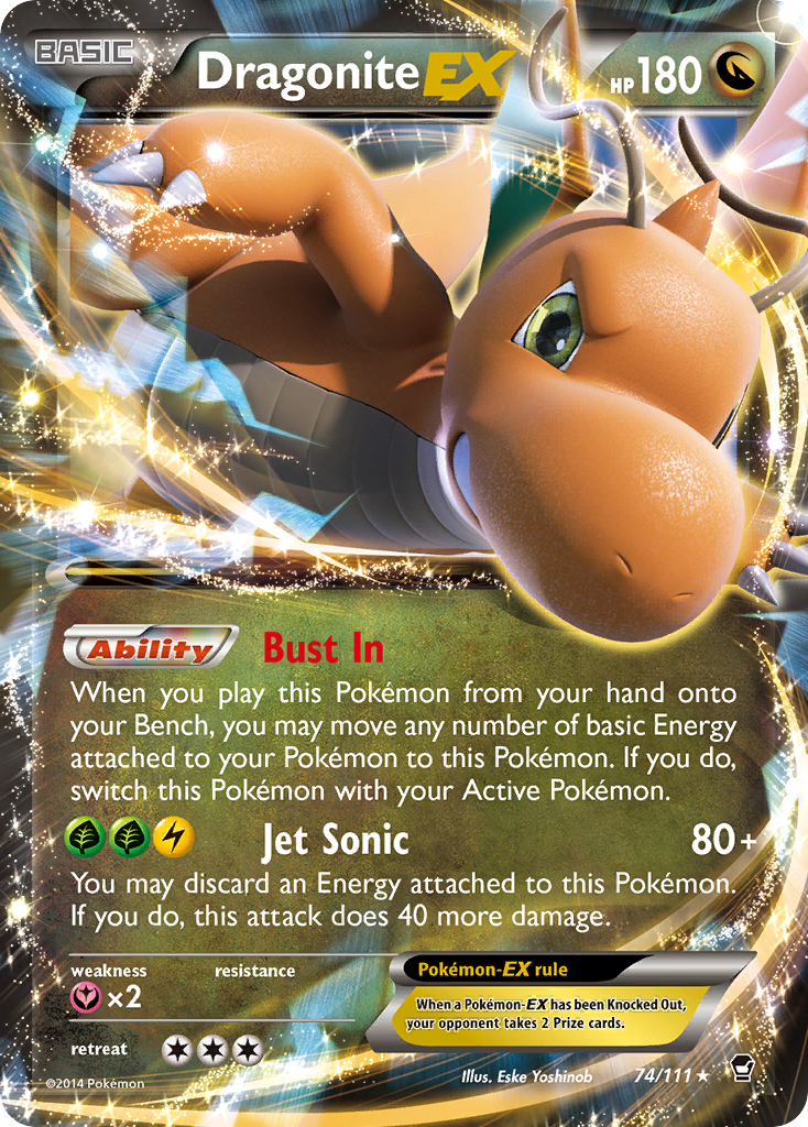 Dragonite EX (74/111) [XY: Furious Fists] | Deep Dive Games St. Marys