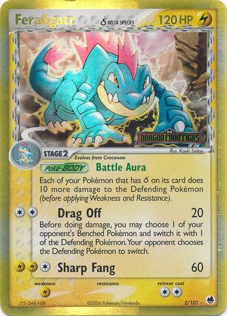 Feraligatr (2/101) (Delta Species) (Stamped) [EX: Dragon Frontiers] | Deep Dive Games St. Marys