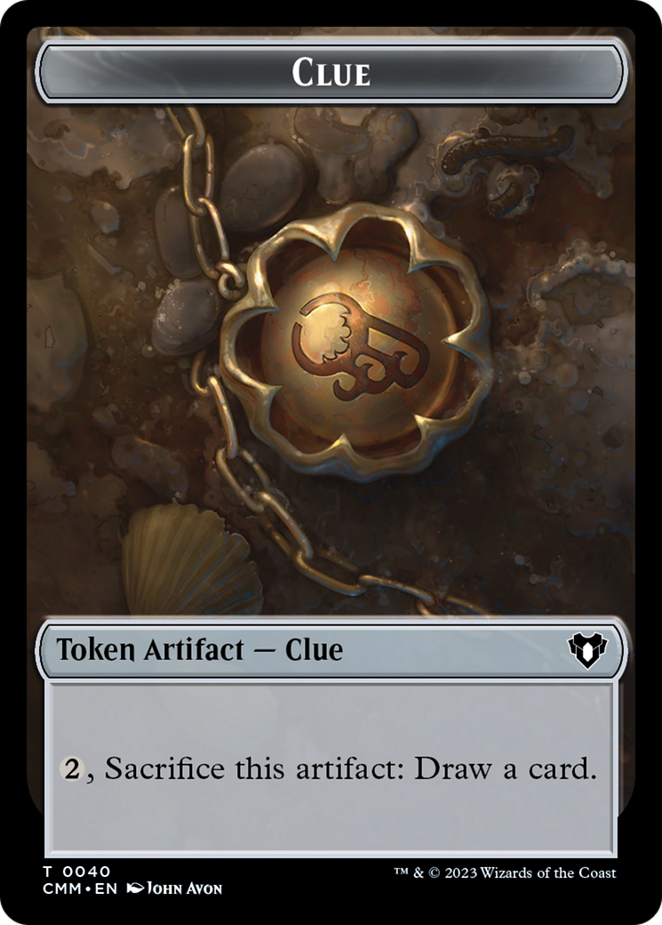 Clue // Construct (0041) Double-Sided Token [Commander Masters Tokens] | Deep Dive Games St. Marys