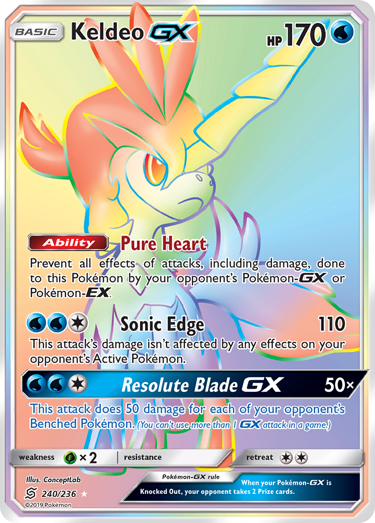 Keldeo GX (240/236) [Sun & Moon: Unified Minds] | Deep Dive Games St. Marys