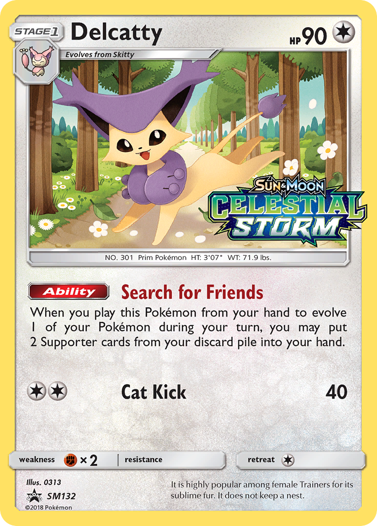 Delcatty (SM132) [Sun & Moon: Black Star Promos] | Deep Dive Games St. Marys