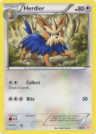 Herdier (19/30) [Black & White: Trainer Kit - Excadrill] | Deep Dive Games St. Marys