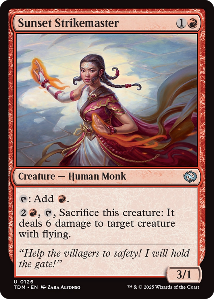 Sunset Strikemaster [Tarkir: Dragonstorm] | Deep Dive Games St. Marys