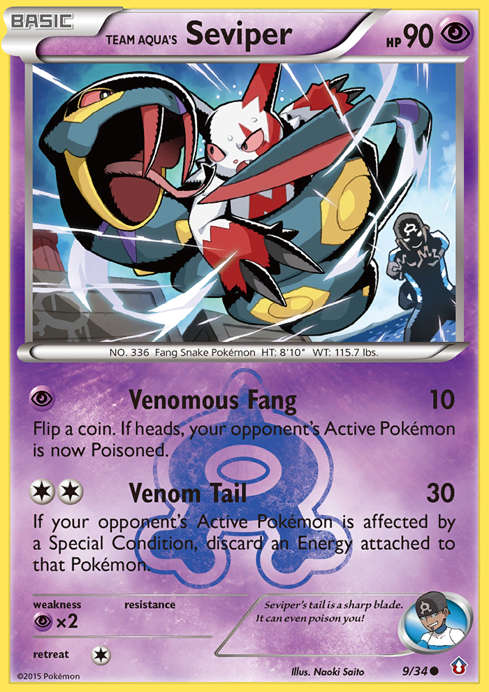 Team Aqua's Seviper (9/34) [XY: Double Crisis] | Deep Dive Games St. Marys