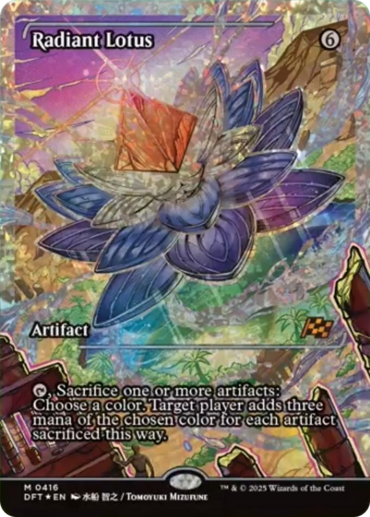 Radiant Lotus (Showcase) (Fracture Foil) [Aetherdrift] | Deep Dive Games St. Marys