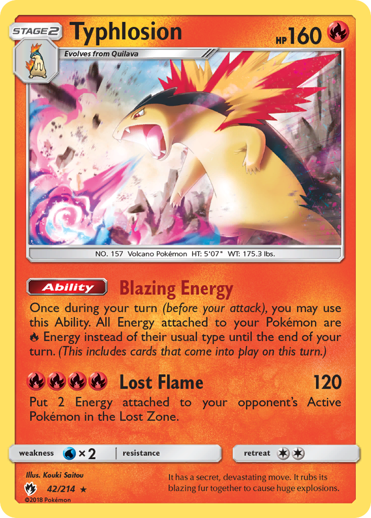 Typhlosion (42/214) [Sun & Moon: Lost Thunder] | Deep Dive Games St. Marys