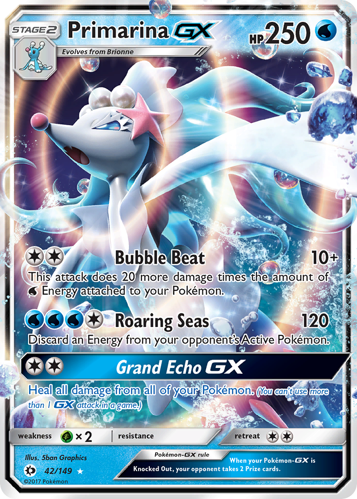 Primarina GX (42/149) [Sun & Moon: Base Set] | Deep Dive Games St. Marys