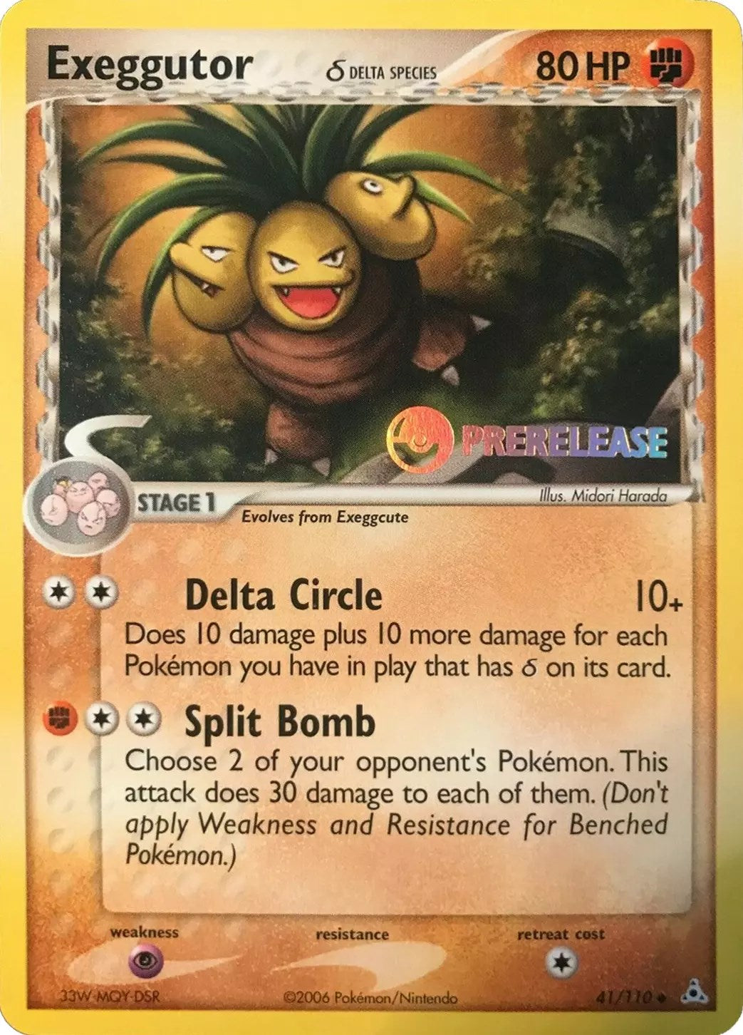 Exeggutor (41/110) (Prerelease) [EX: Holon Phantoms] | Deep Dive Games St. Marys