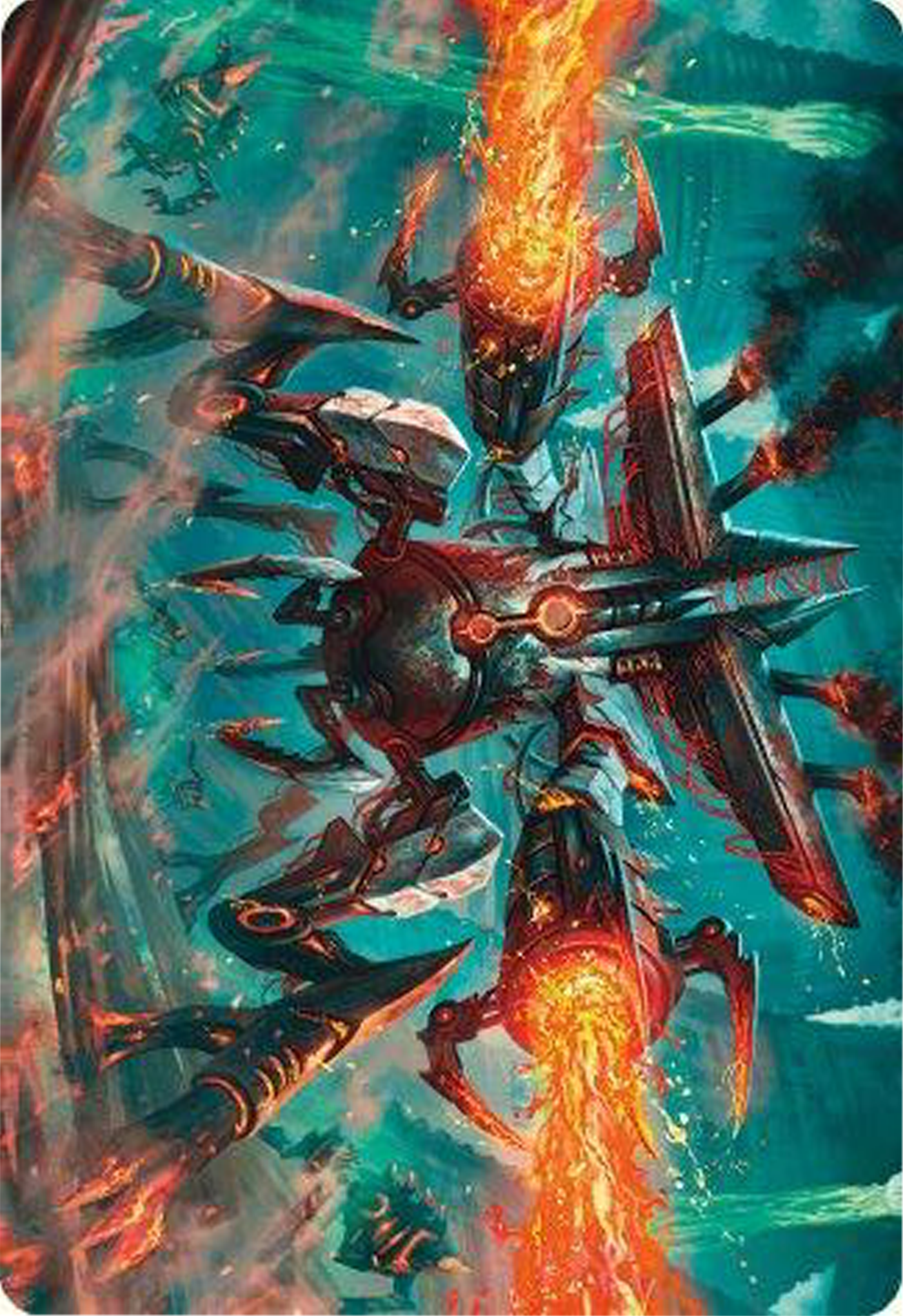 Exterminator Magmarch Art Card [Modern Horizons 3 Art Series] | Deep Dive Games St. Marys