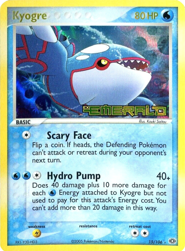 Kyogre (15/106) (Stamped) [EX: Emerald] | Deep Dive Games St. Marys