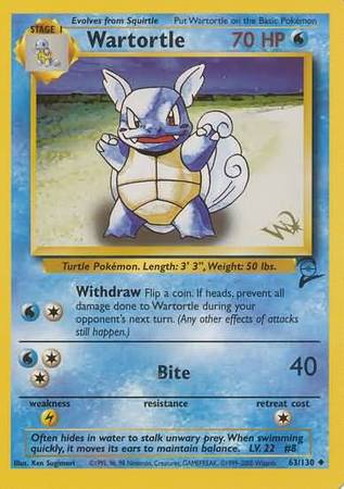 Wartortle (63/130) (W Stamped Promo) [Base Set 2] | Deep Dive Games St. Marys