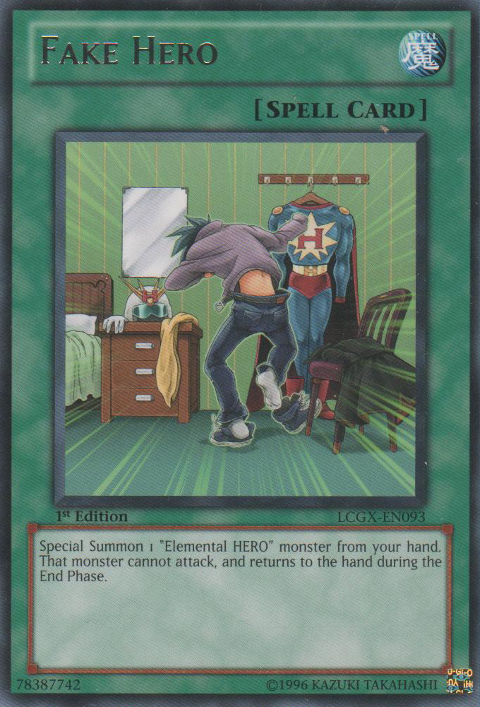Fake Hero [LCGX-EN093] Rare | Deep Dive Games St. Marys