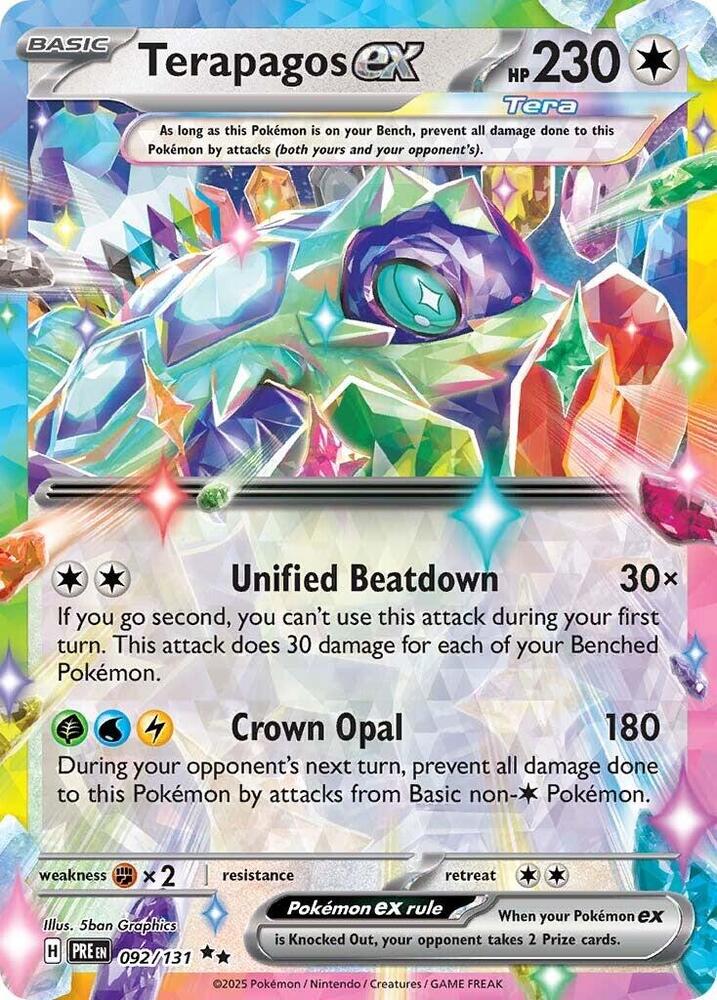 Terapagos ex (092/131) [Scarlet & Violet: Prismatic Evolutions] | Deep Dive Games St. Marys