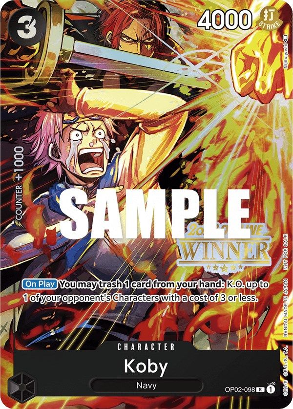 Koby (Offline Regional 2023) [Winner] [One Piece Promotion Cards] | Deep Dive Games St. Marys