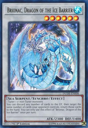 Brionac, Dragon of the Ice Barrier [DUDE-EN008] Ultra Rare | Deep Dive Games St. Marys