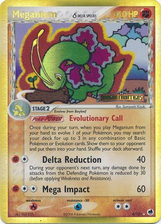 Meganium (4/101) (Delta Species) (Stamped) [EX: Dragon Frontiers] | Deep Dive Games St. Marys