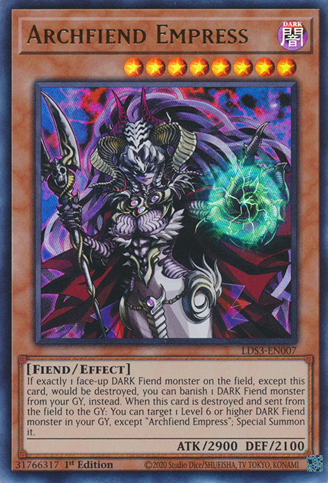 Archfiend Empress [LDS3-EN007] Ultra Rare | Deep Dive Games St. Marys