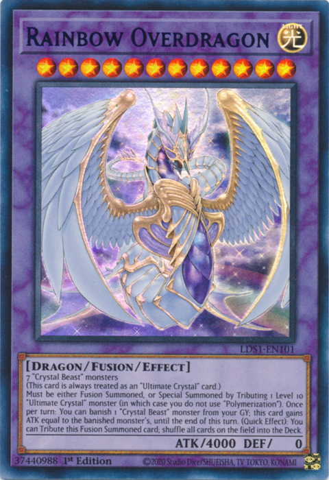 Rainbow Overdragon (Purple) [LDS1-EN101] Ultra Rare | Deep Dive Games St. Marys