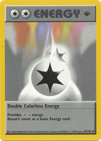 Double Colorless Energy (96/102) (Shadowless) [Base Set 1st Edition] | Deep Dive Games St. Marys