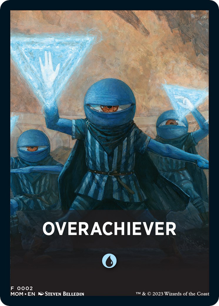 Overachiever Theme Card [March of the Machine Tokens] | Deep Dive Games St. Marys