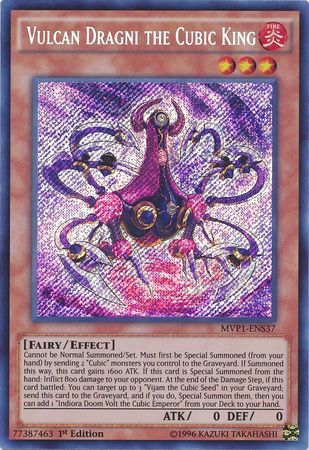 Vulcan Dragni the Cubic King [MVP1-ENS37] Secret Rare | Deep Dive Games St. Marys