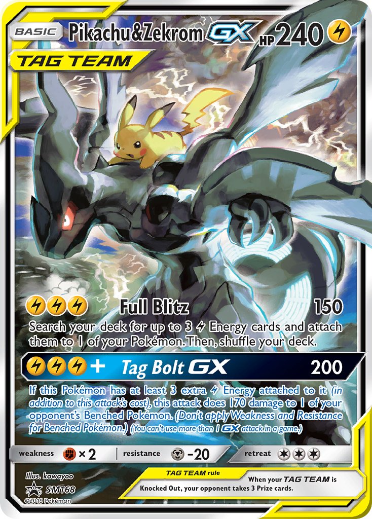 Pikachu & Zekrom GX (SM168) [Sun & Moon: Black Star Promos] | Deep Dive Games St. Marys