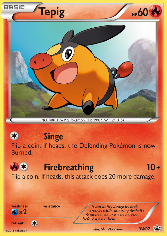 Tepig (BW07) [Black & White: Black Star Promos] | Deep Dive Games St. Marys