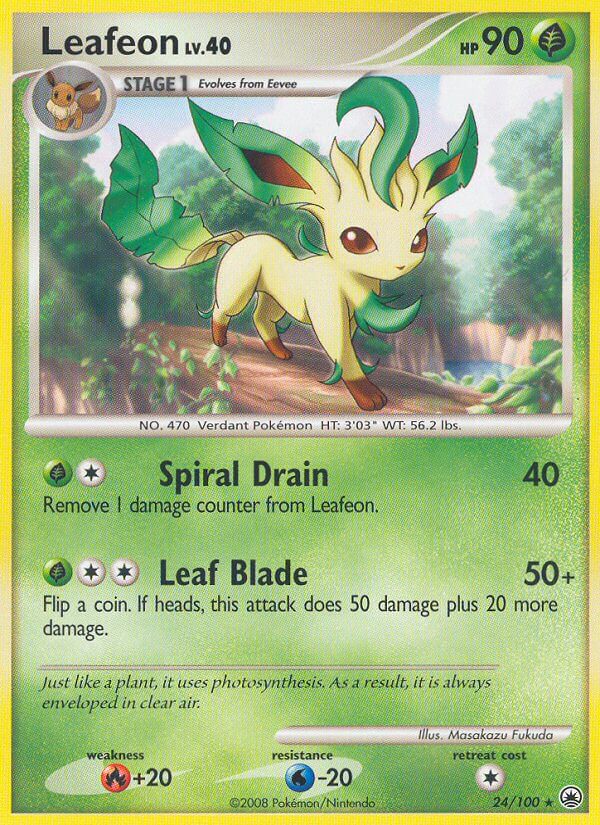 Leafeon (24/100) (Theme Deck Exclusive) [Diamond & Pearl: Majestic Dawn] | Deep Dive Games St. Marys