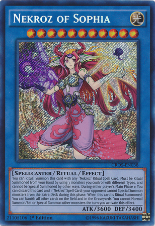 Nekroz of Sophia [CROS-EN038] Secret Rare | Deep Dive Games St. Marys