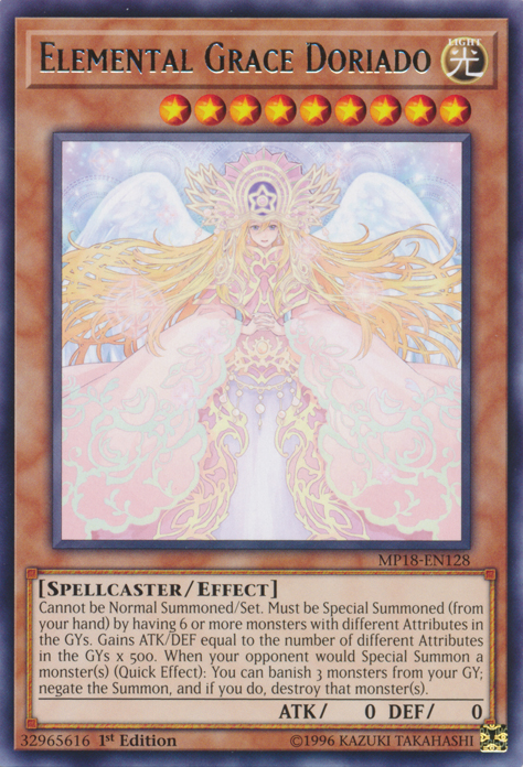 Elemental Grace Doriado [MP18-EN128] Rare | Deep Dive Games St. Marys