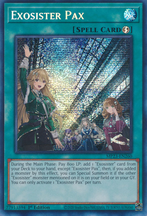 Exosister Pax [MP23-EN260] Prismatic Secret Rare | Deep Dive Games St. Marys