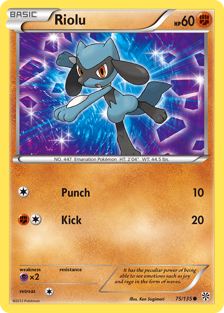 Riolu (75/135) [Black & White: Plasma Storm] | Deep Dive Games St. Marys